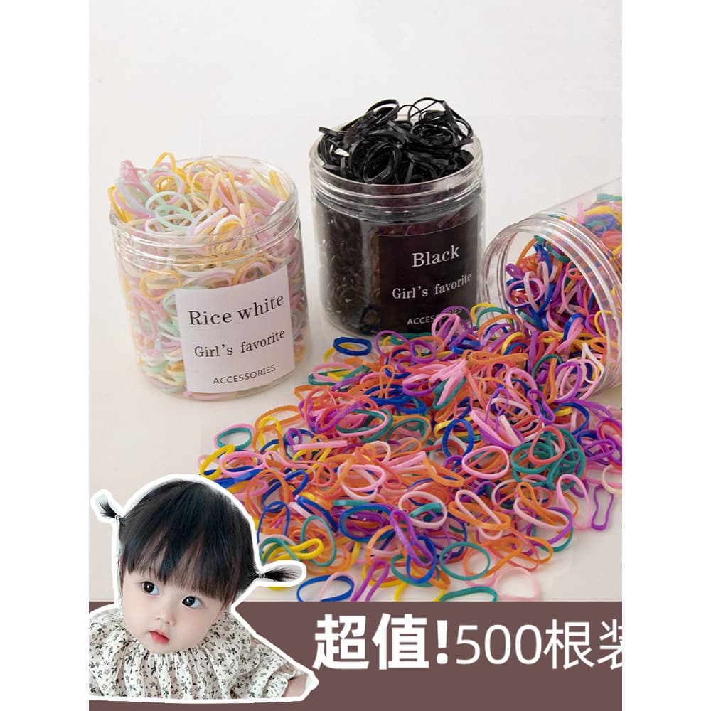 Faixa de borracha descartável para crianças, faixa de cabelo de alta elasticidade, ousada, espessada, faixa de borracha,