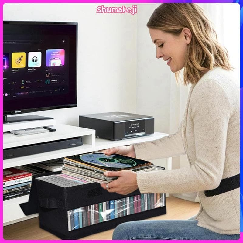 2 Pacotes De Caixas De Armazenamento De CD , Caixa Recipiente Contém 32 CDs Em Estojos Completos De Joias , 60 Finos