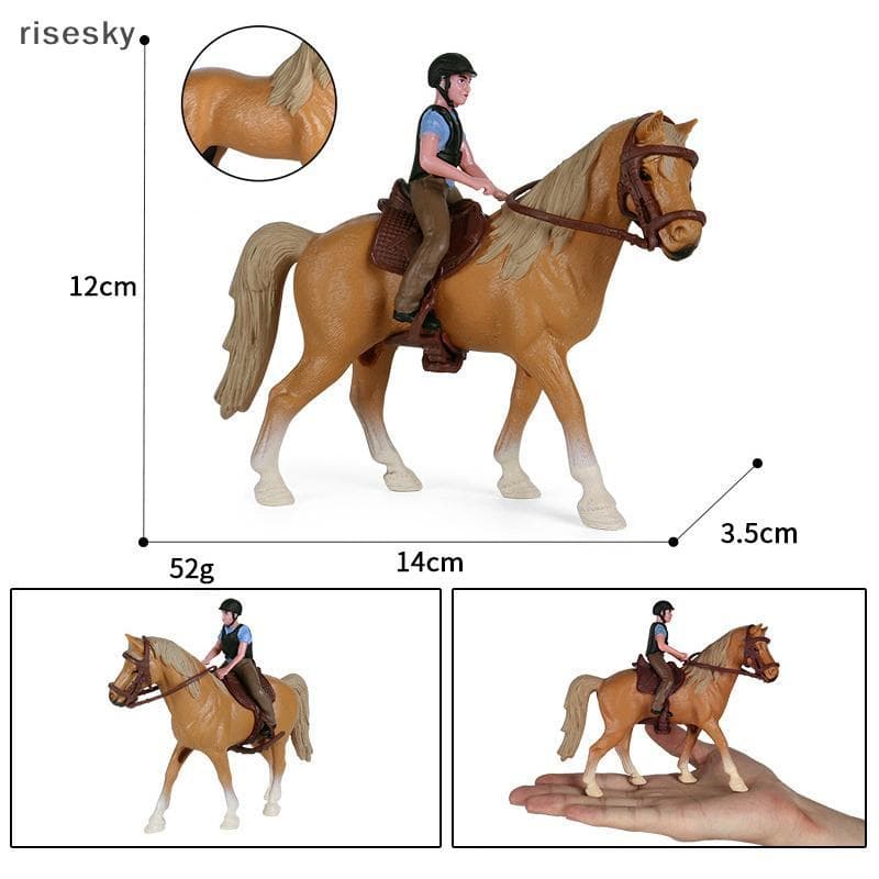 Simulação Animais Modelos De Corrida De Cavalos Figuras De Brinquedo De Ação Modelo De Coleção Sólida