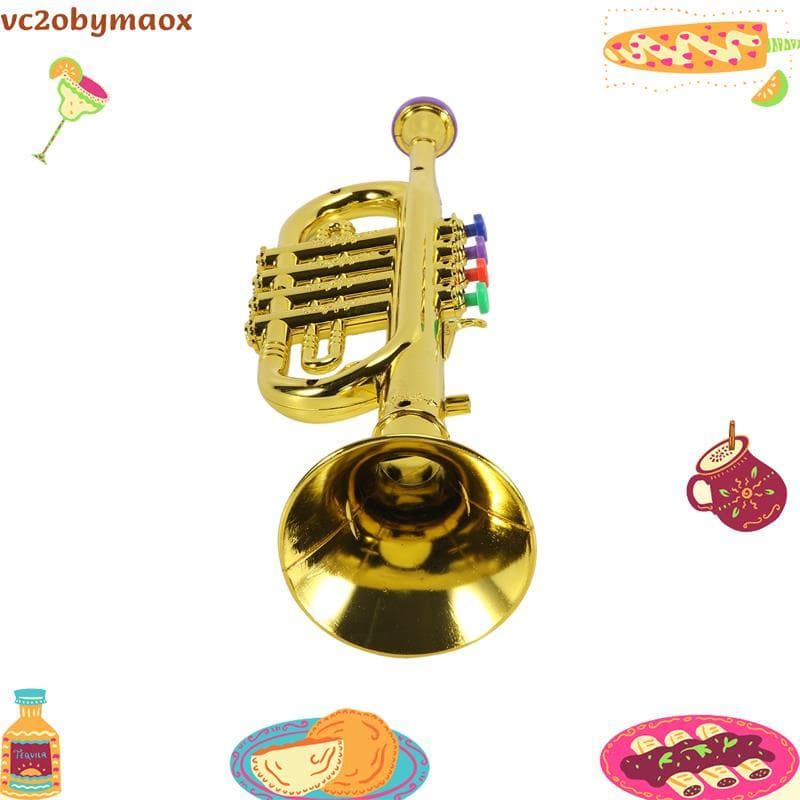 Instrumentos Musicais Infantis , Adereços Para Performance Em Palco Infantil , Trompete De Quatro Tons (Placa De Básica)