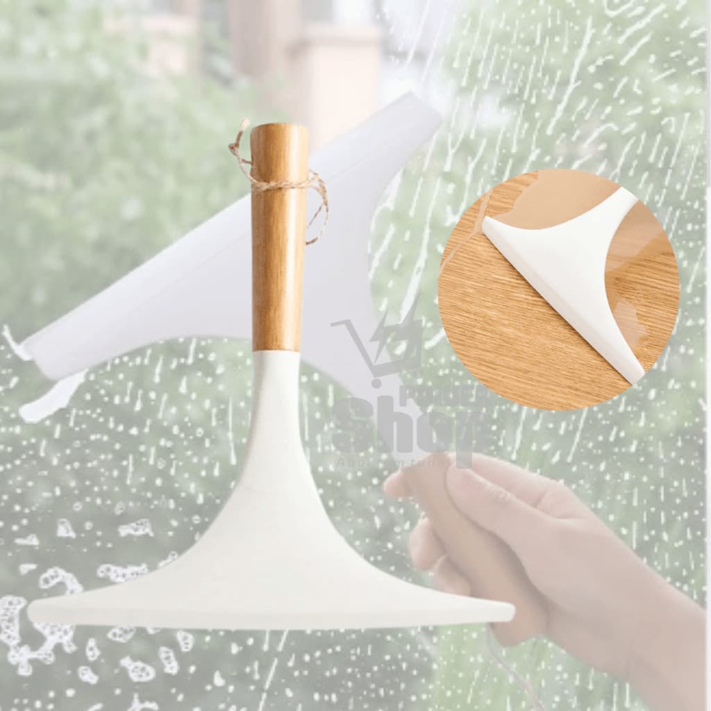 Rodo de Pia de Silicone com Cabo de Bambu - Rodo Multiuso Ideal para Cozinha