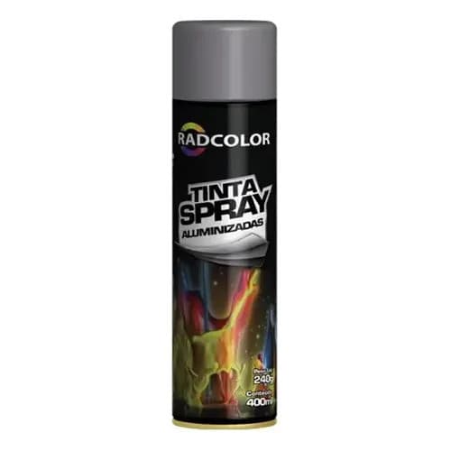 Tinta Spray Aluminio Roda 400ml Uso Geral E Automotivo