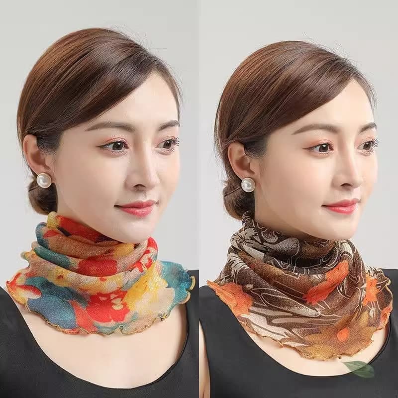 Máscara protetor solar masculino feminino protetor solar de seda dourada estilo fino protetor solar véu novo estilo pequ