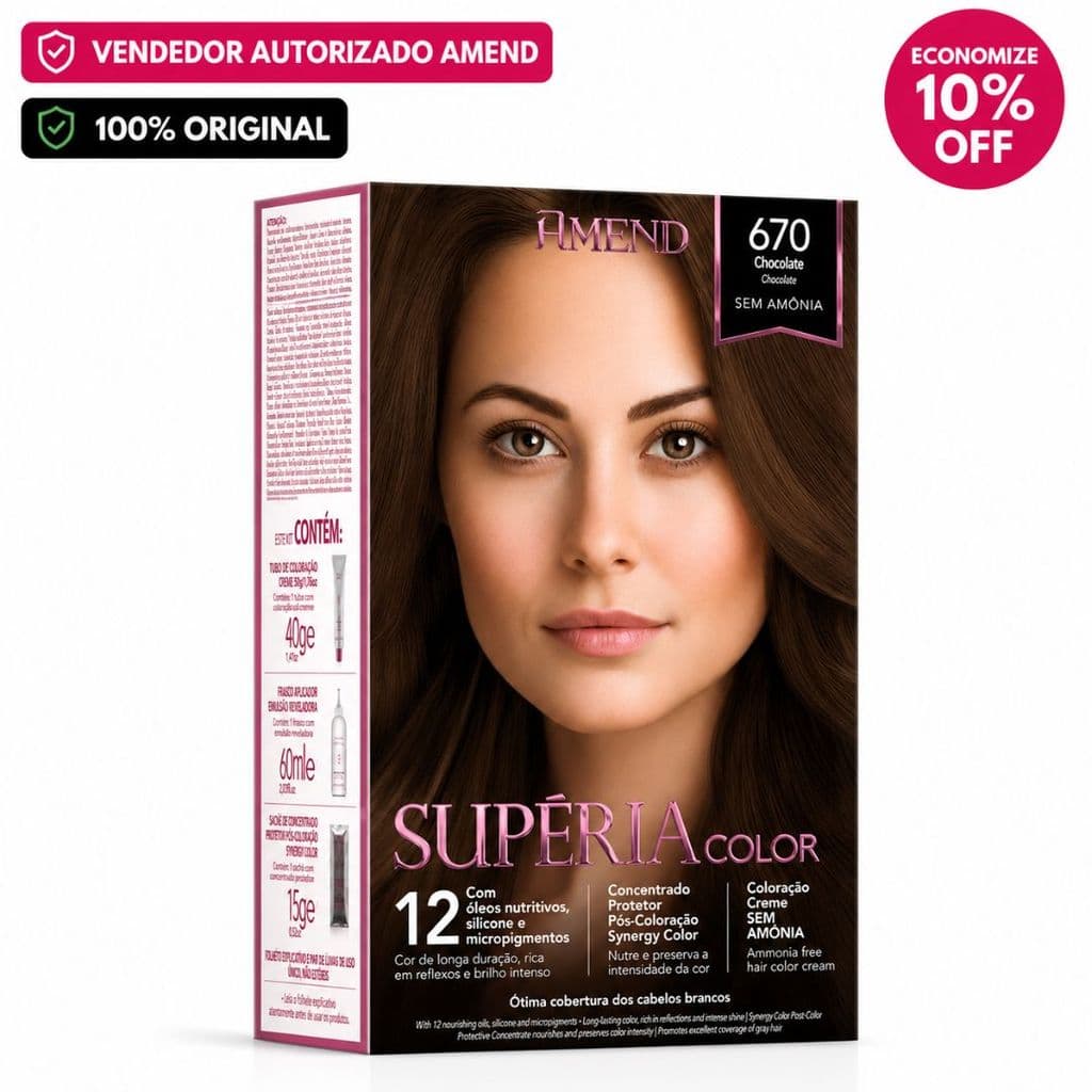 Tonalizante Amend Supéria Color 670 Chocolate