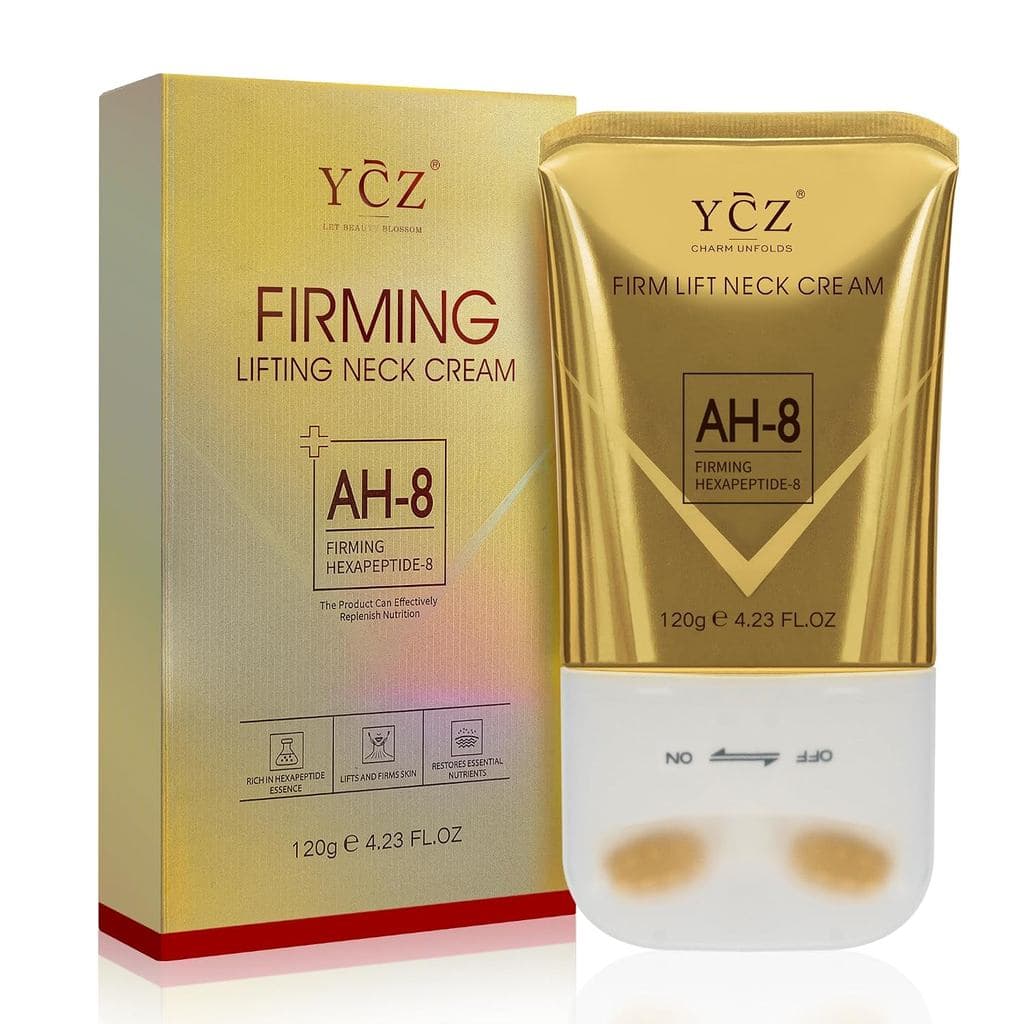 Creme Firmador para Pescoço Ycz Ah8, Reduz Linhas do Pescoço, Hidrata, Tonifica a Pele, Melhora a Elasticidade, Antienve