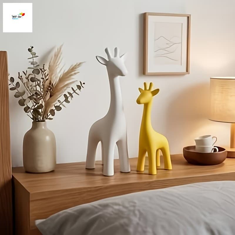 Ornamento De Girafa Simples E Moderno Com Impressão 3D-Decoração Criativa De Casa Para Entrada De Sala De Estar , Presen