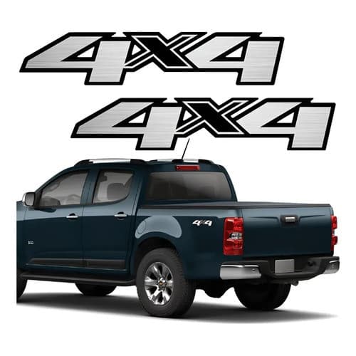 Par Adesivo 4x4 Para Gm S10 2013 2014 2015 2016 2017 2018 19