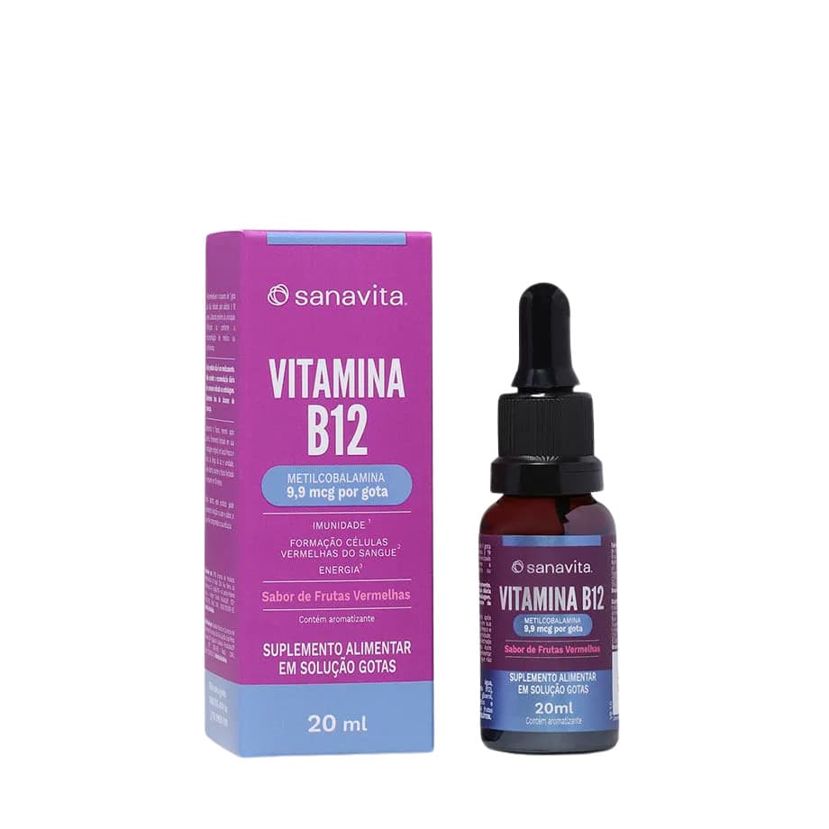 Vitamina B12 Gotas 20ml - Sanavita
