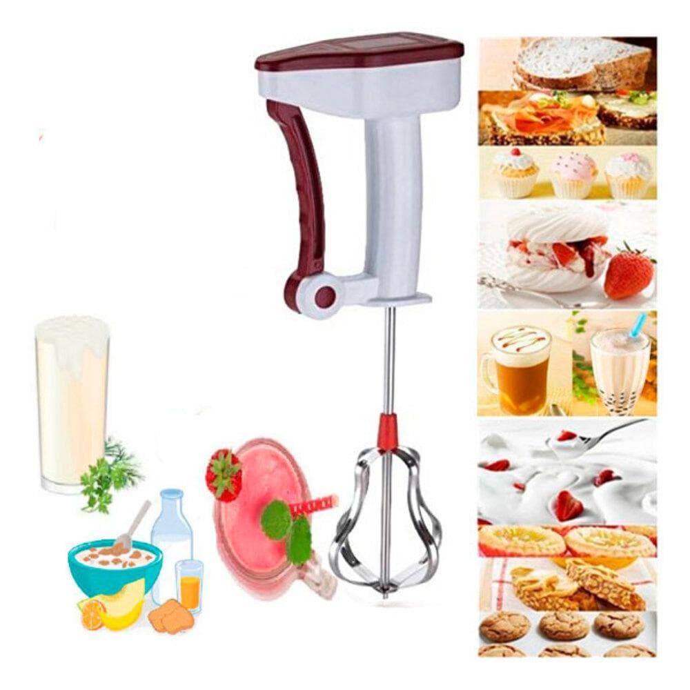 Batedeira Portátil Manual Mixer Giratório para Massas