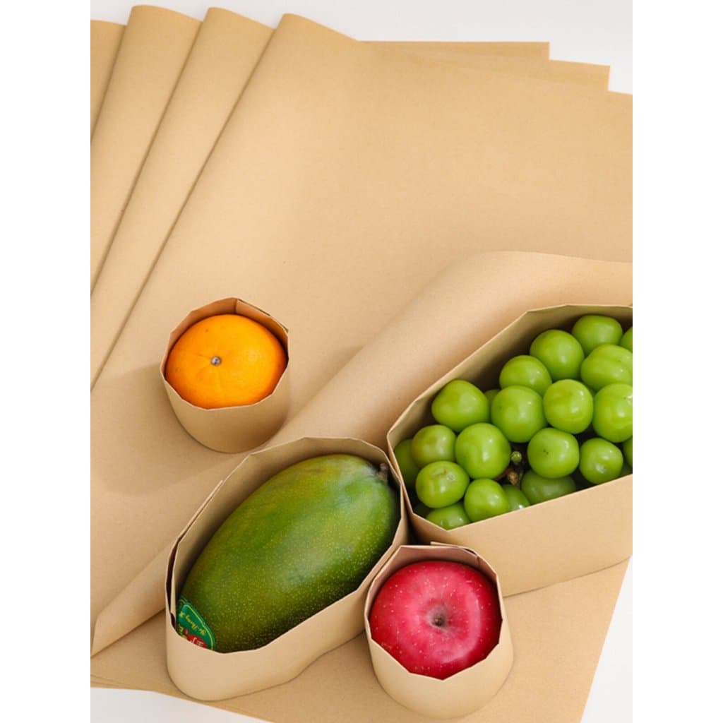 Papel Kraft para presente de buquê de flores em inglês retrô