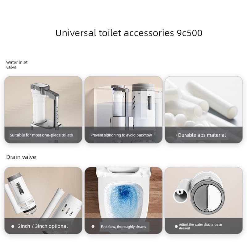 Jiumu válvula de entrada de vaso sanitário, acessórios universais para tanque de água, dispositivo de drenagem de vaso s