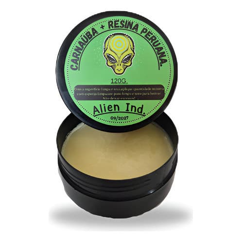 Cera Alien Ind para Plástico e Borracha 200ml Interno Externo e Interno Automotivo