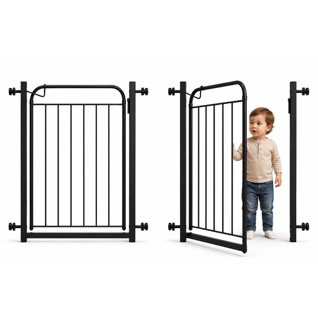 Portão Pet Todo Montado Grade Para Cachorro (68cm A 153cm) Cercado de Proteção