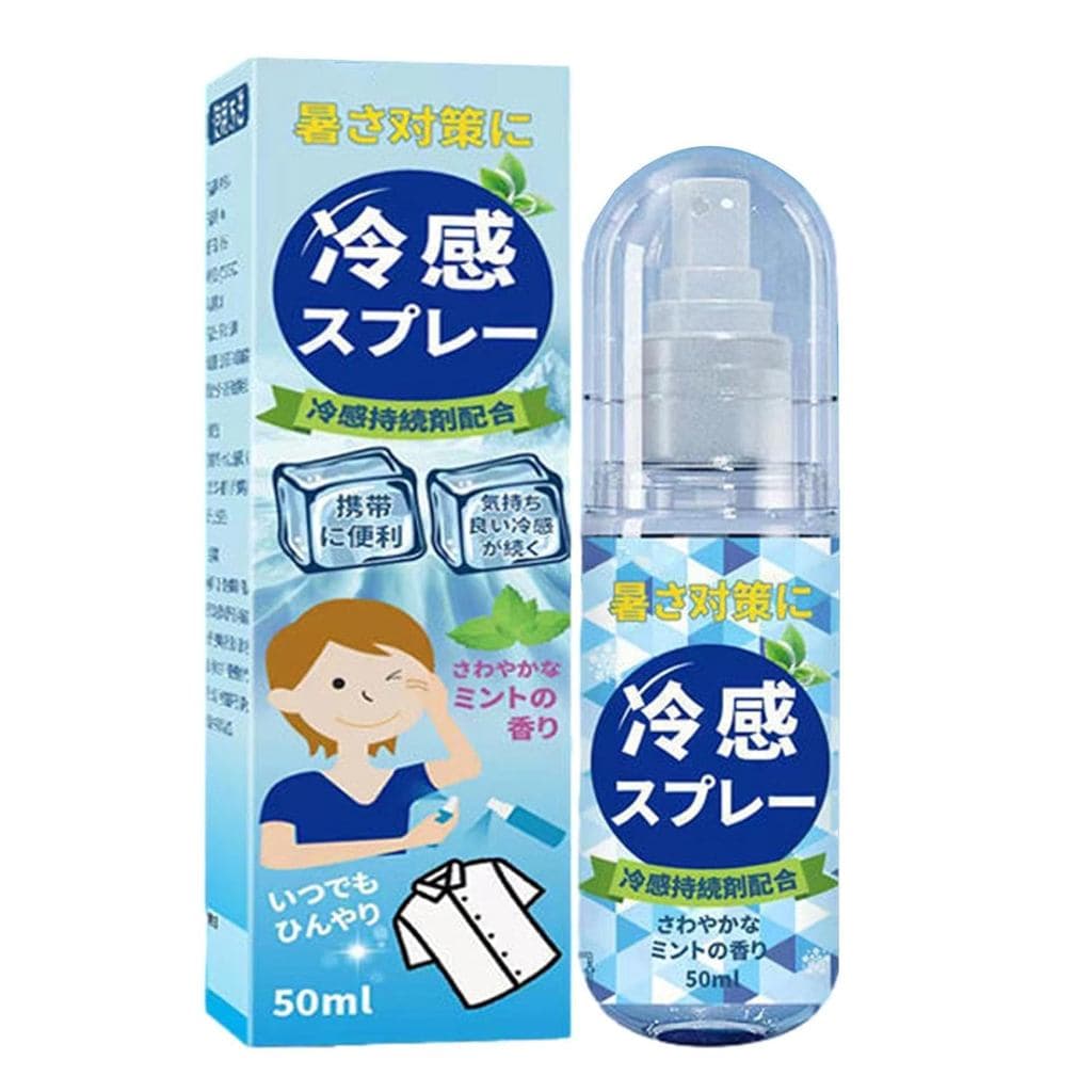 Spray refrescante para roupas térmicas, spray de resfriamento instantâneo 50ml, névoa refrescante, usado para proteção e