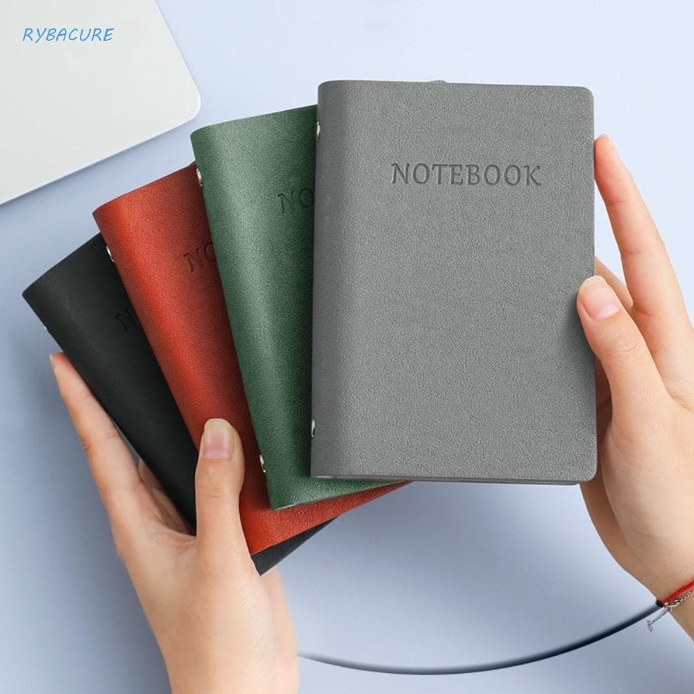 A7 Mini Bloco De Notas , Planejador De Bolso Em Espiral De Livro De Registro , Blocos Capa De Couro PU Caderno A7