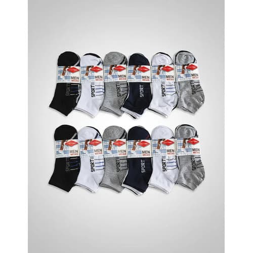 Kit 12 Pares Meia Cano Curto Soquete Academia Sport Meias