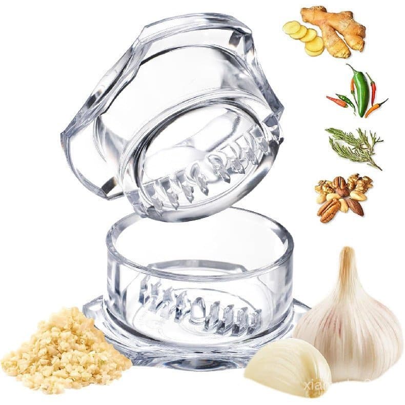 Garlic Twister 4ª Geração – Triturador e Prensa de Alho em Um – para Gengibre, Ervas, Nozes e mais, Livre de BPA, Laváve