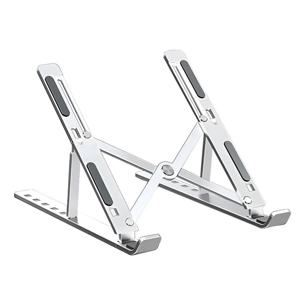 Suporte Para Notebook Base Dobrável de Alumínio Ergonômico Ajustável Fino Portátil Com Estojo-Rich
