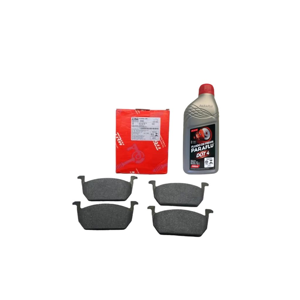 KIT FLUIDO FREIO DOT-4 + PASTILHA FREIO VIRTUS/POLO/T-CROSS 18/ TRW
