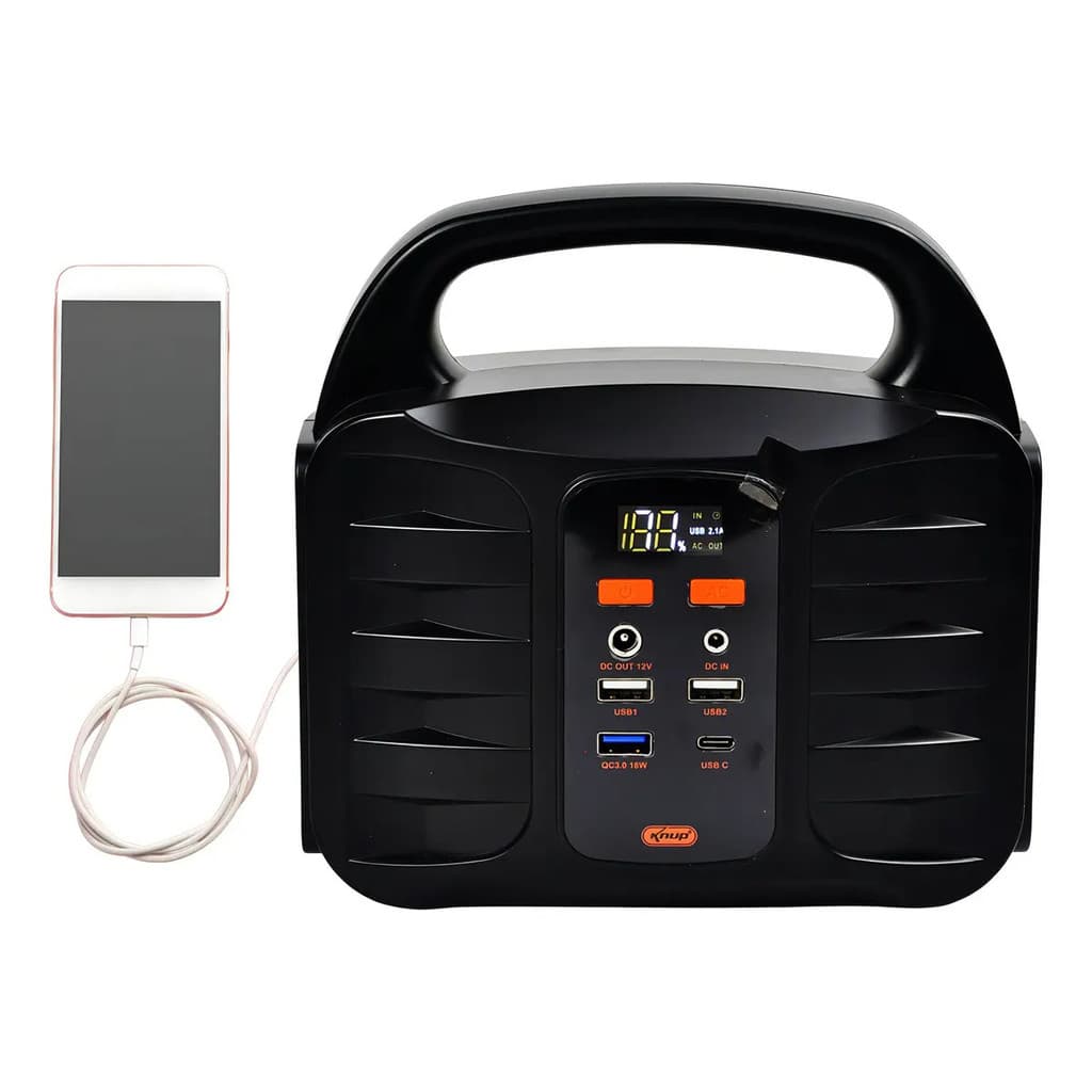 Gerador Portátil Knup 100w Bateria Lítio Modelo Kp-tc15 Ótimo Para Viagens