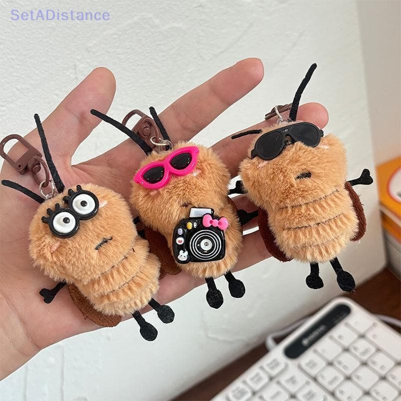 SetADistance 1/3 Pcs Bonito Coroach Boneca Chaveiro Criativo Bicho De Pelúcia Bolsa Escola Pingente Bapa Pendurado Decor