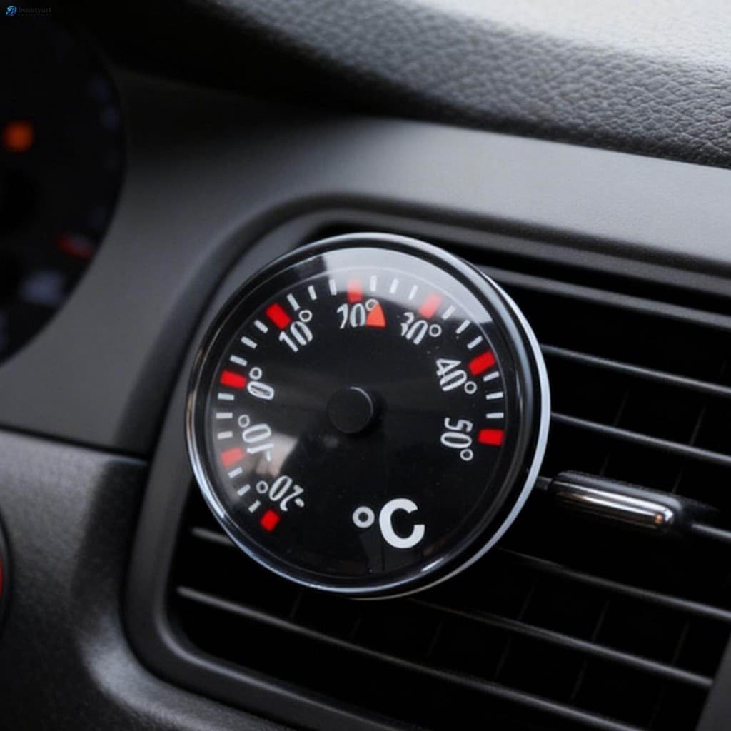 Termômetros De Alta Precisão De 20 Mm Para Interior Do Carro , Medição Interna E Externa Mostrador Jardim Da Parede