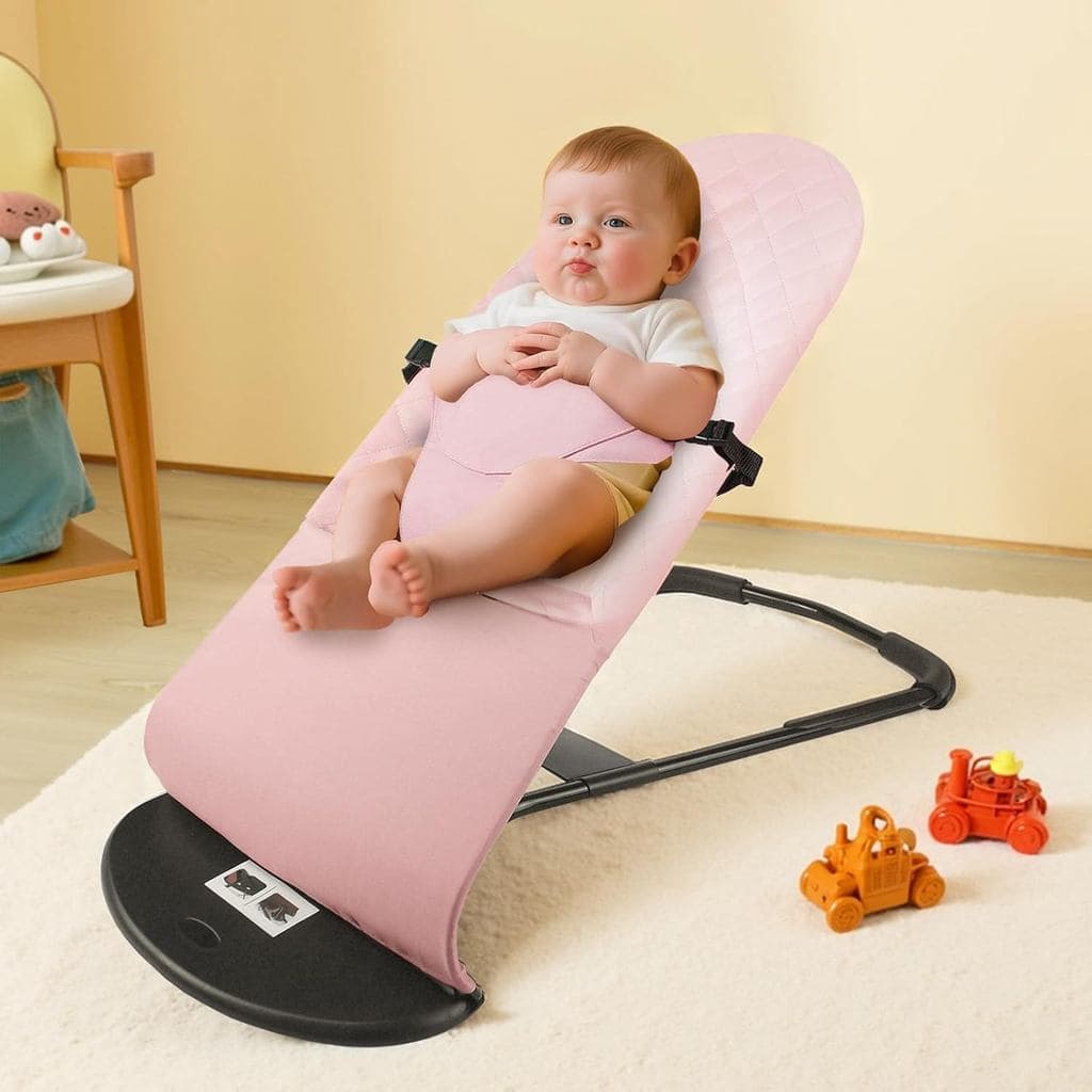 Cadeira de balanço para bebês, cadeira de balanço calmante, cadeira de balanço dobrável para dormir.