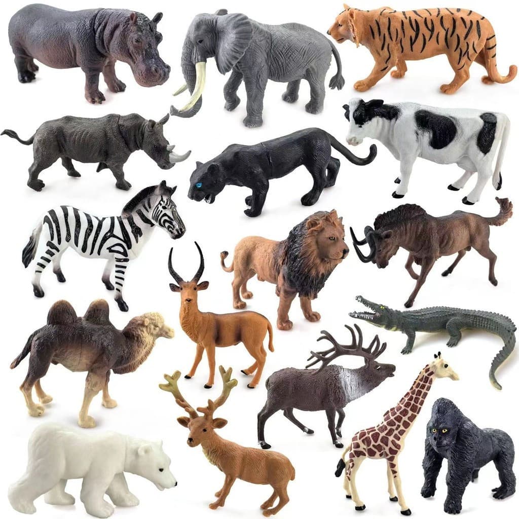 Simulação floresta modelo Animal feito à mão educação precoce bebê menino reconhecimento do bebê enciclopédia ornamentos