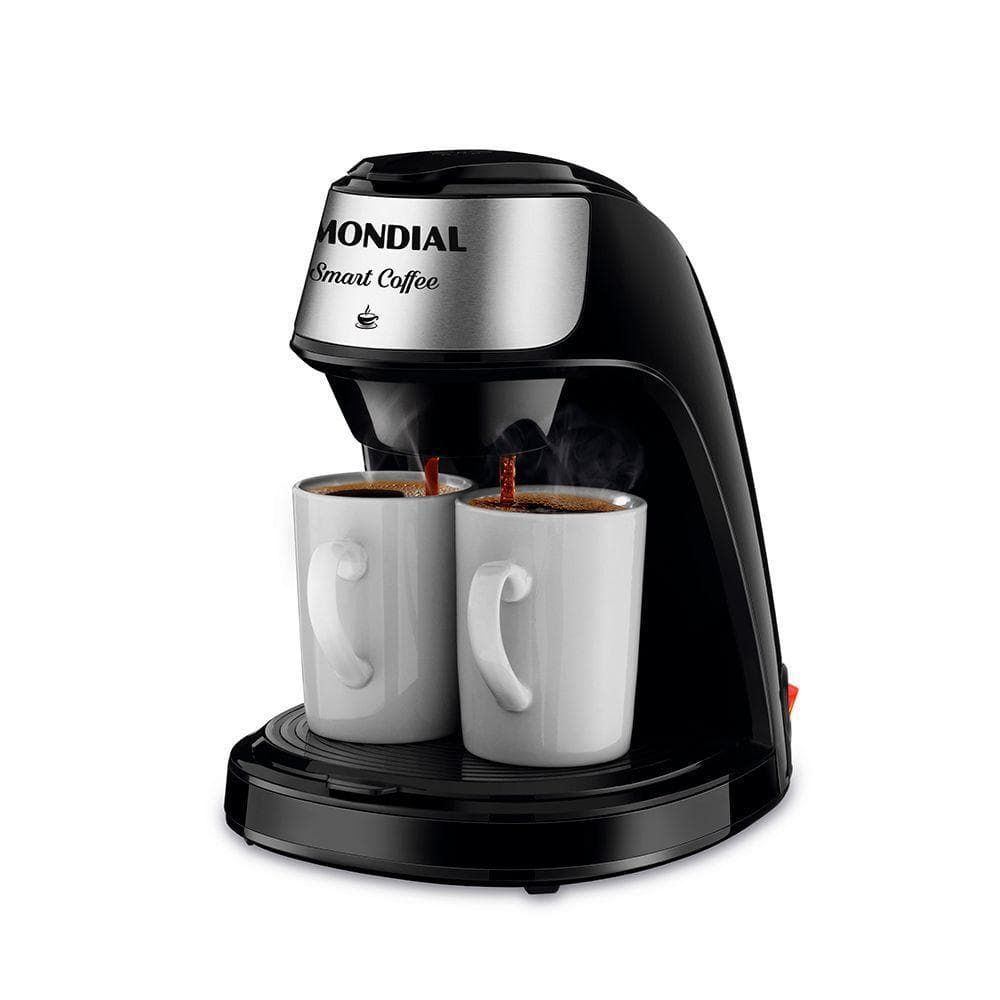 Cafeteira Elétrica Mondial Smart Coffe C-42-2X-BI com Filtro Permanente Preto Inox 220V