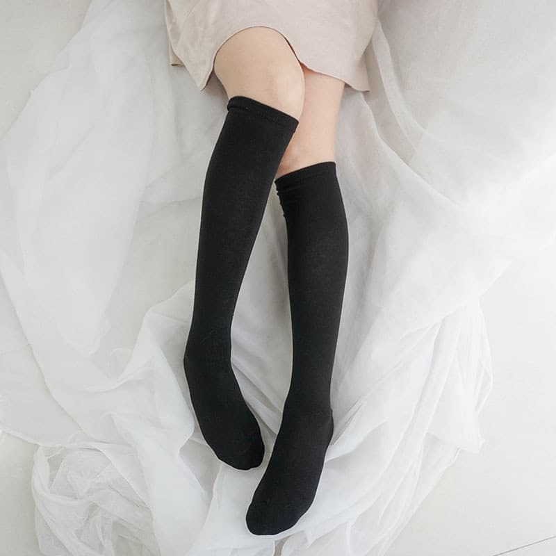Meias de bezerro meias de algodão preto branco JK uniforme meias estilo Preppy Campus meias bonito menina meias impervio