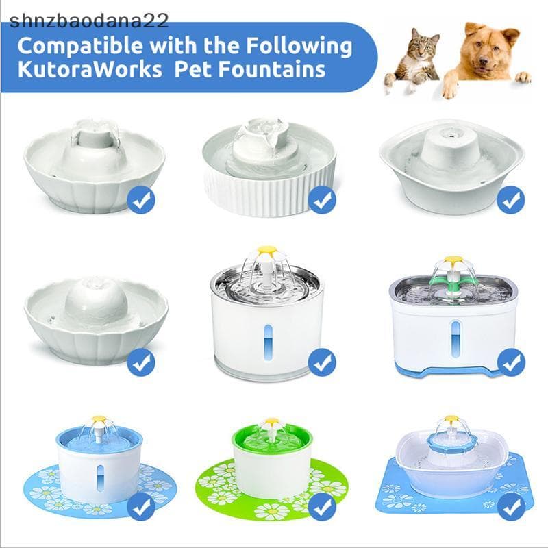 [Shnzd] Mini Bomba De Fonte De Água Para Substituição De Animais De Estimação Submersível Cães E Gatos EMKK