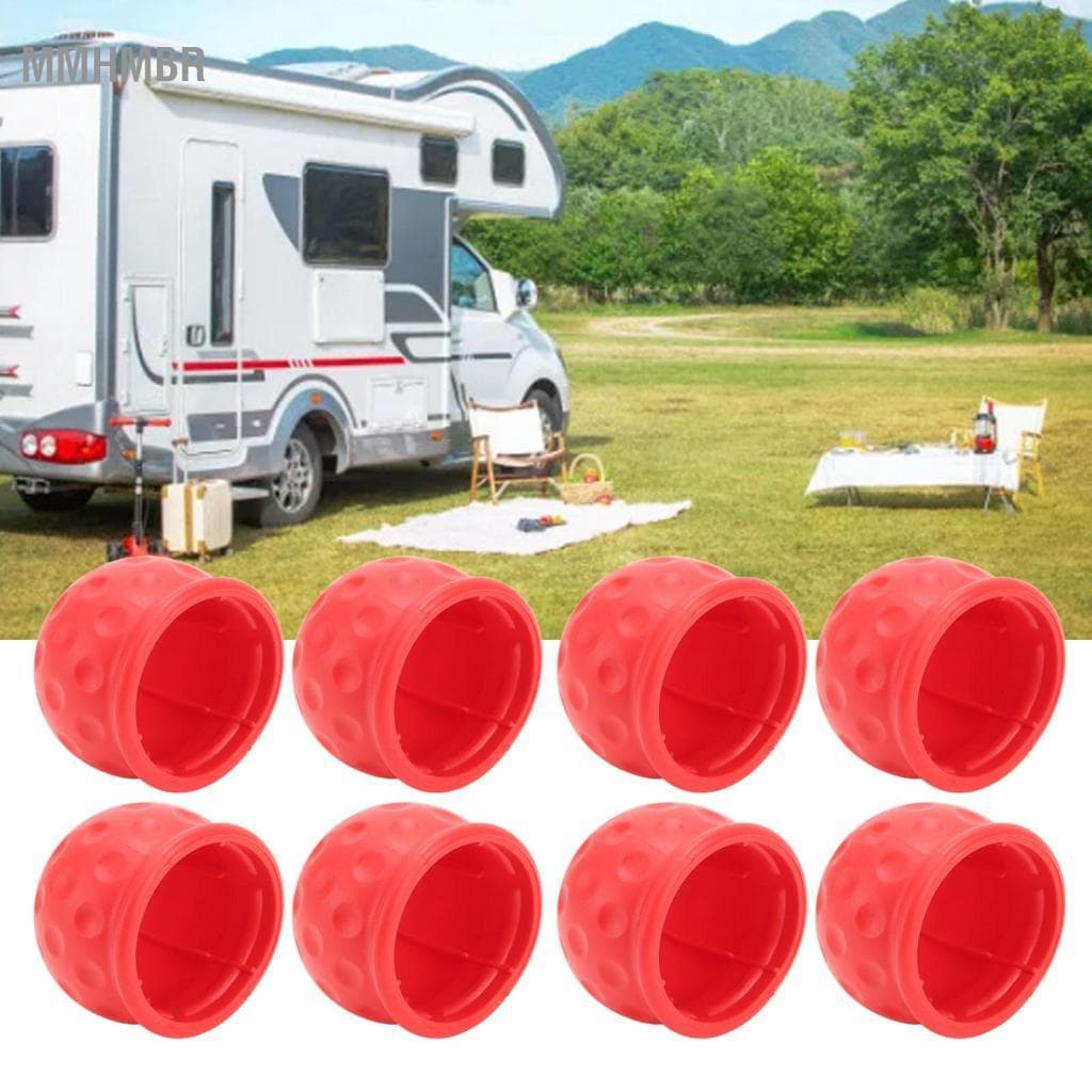 Mmhmbr 8 peças capa de bola de reboque de caminhão 50mm proteção forte engate de reboque robusto macio para caravana rv