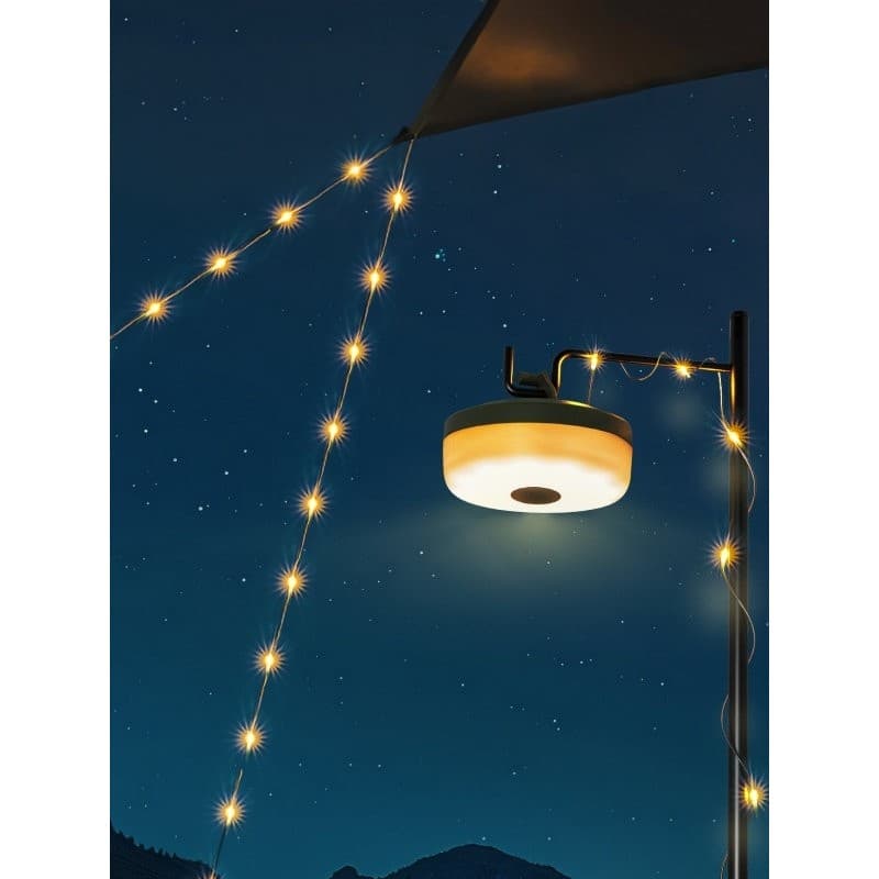 Natuo galáxia luzes de acampamento deserto verde atmosfera ao ar livre dossel tenda decoração led luzes da corda