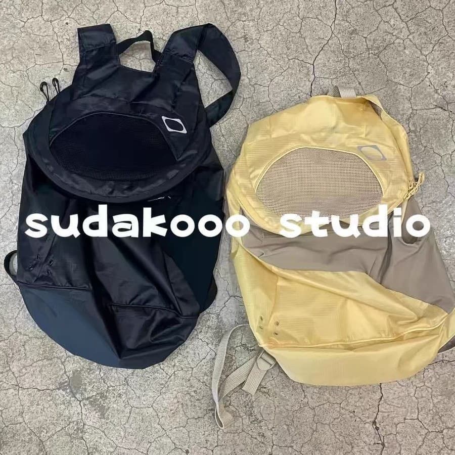 Mochila de malha estilo funcional, bolsa leve de Nylon para escalada, mochila para viagem ao ar livre