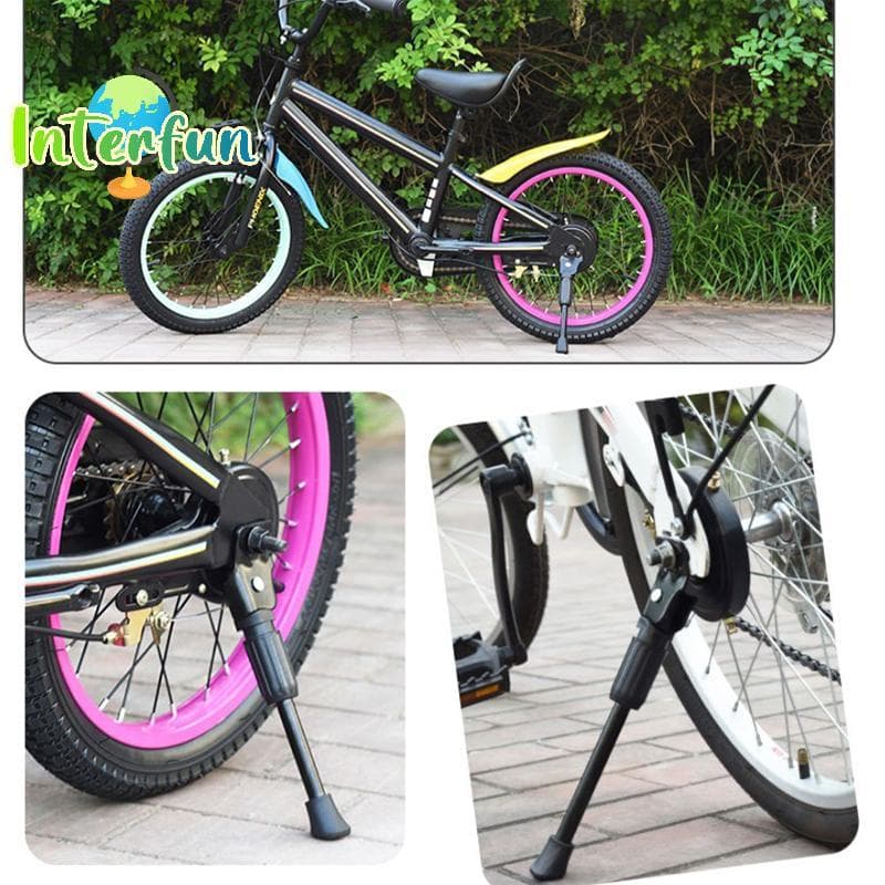 [InterfunB] Kistand De Bicicleta Infantil Para Roda De 12 14 16 18 Polegadas Suporte Lateral Ki Traseiro Bicicletas De A
