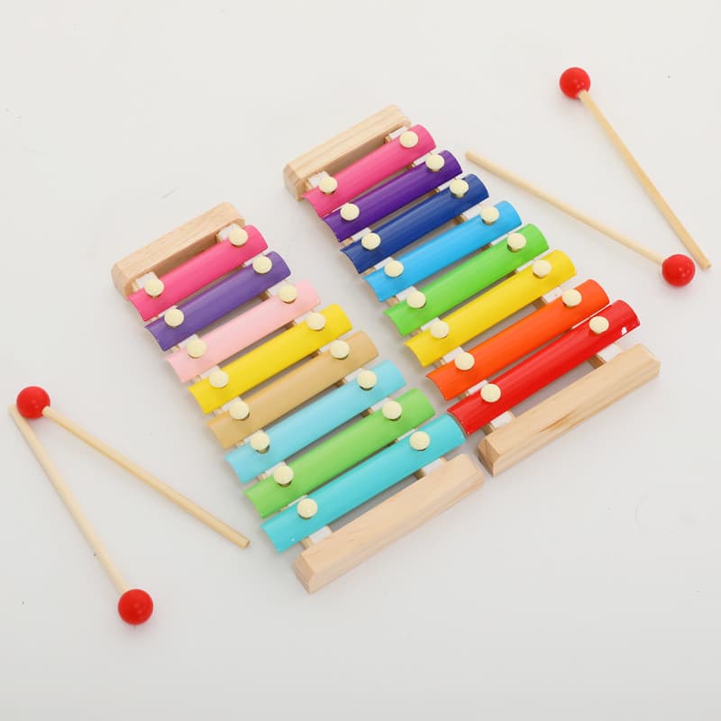 Crianças bebê blocos de construção mão bater no Piano 8 meses bebê instrumento Musical educacional brinquedos 1-2-3 anos