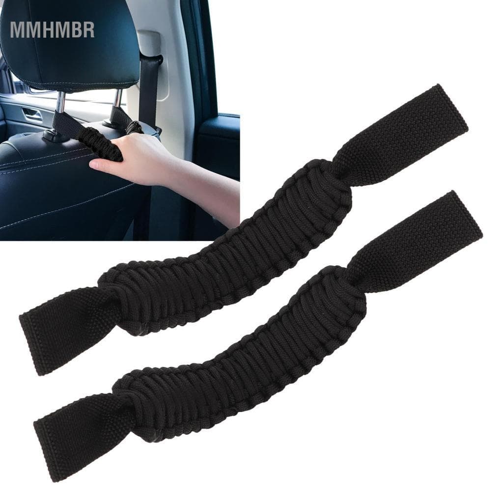 Mmhmbr Alças de apoio da barra de apoio de cabeça Vistreck 29,6 cm - Punho Paracord antiderrapante para SUV ATV UTV e