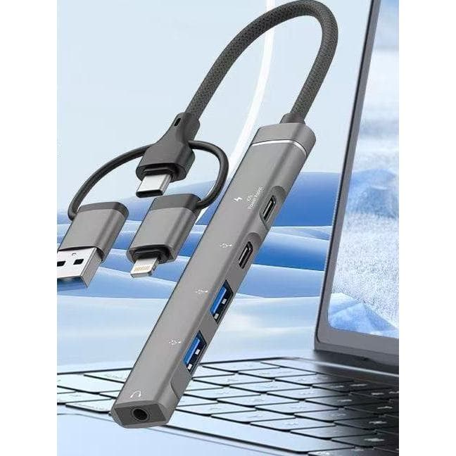 Usb usb Multi-Interface extensor tipo-C/divisor de iluminação USBhub Hub de computador portátil
