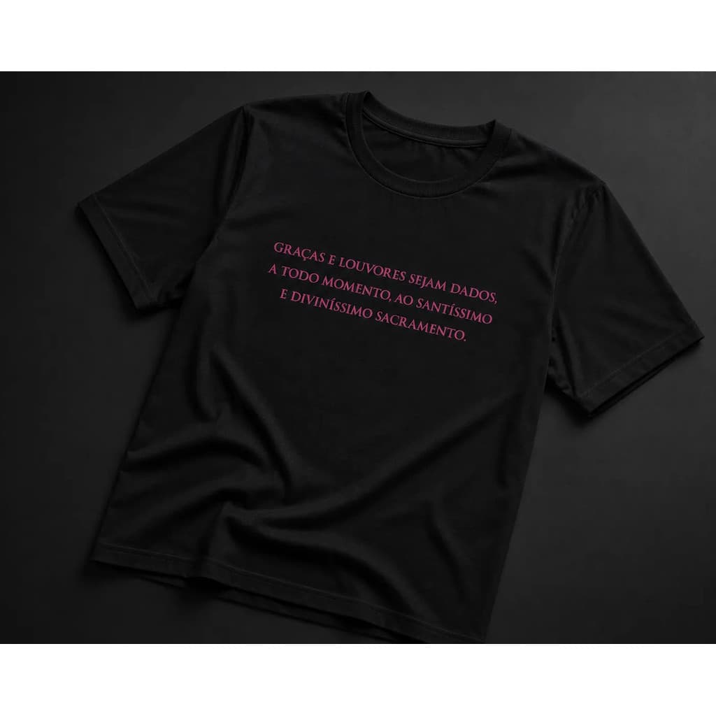 Camiseta Católica Santíssimo Diviníssimo Sacramento Oferta