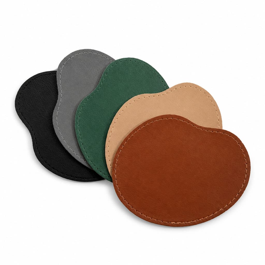 Porta Copos de Couro para Mesa Jantar Bar Resataurante com 2 4 6 8 10 Peças Premium