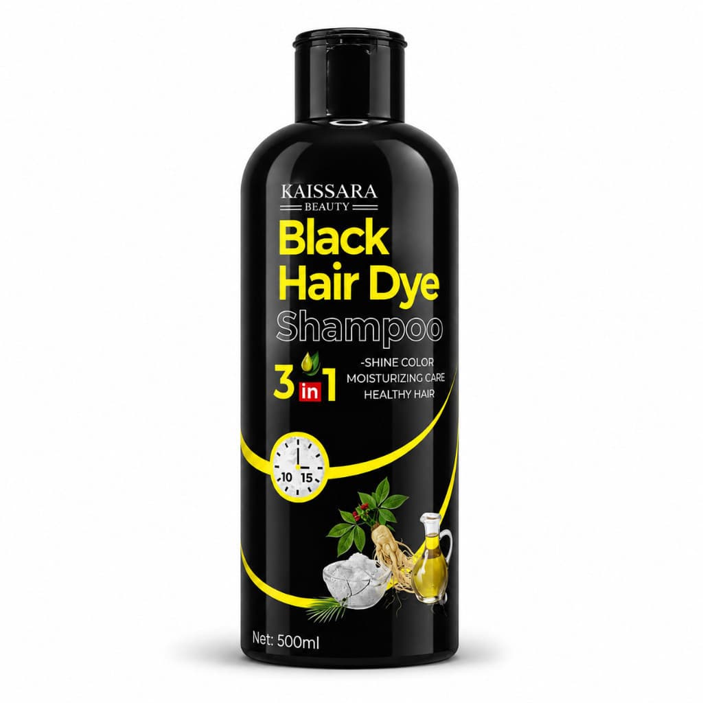 Shampoo Tonalizante Escurecedor Black Hair Dye 3 em 1 500ml Kaissara Beauty