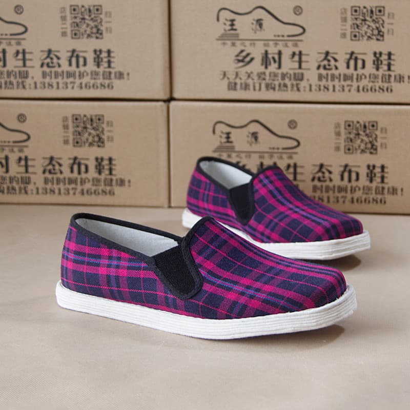 2026 Primavera Verão Novo Velho Pequim Mãe Sapatos de Pano Sola Macia Artesanal Melaleuca Sola Idosos de Meia-idade Sapa