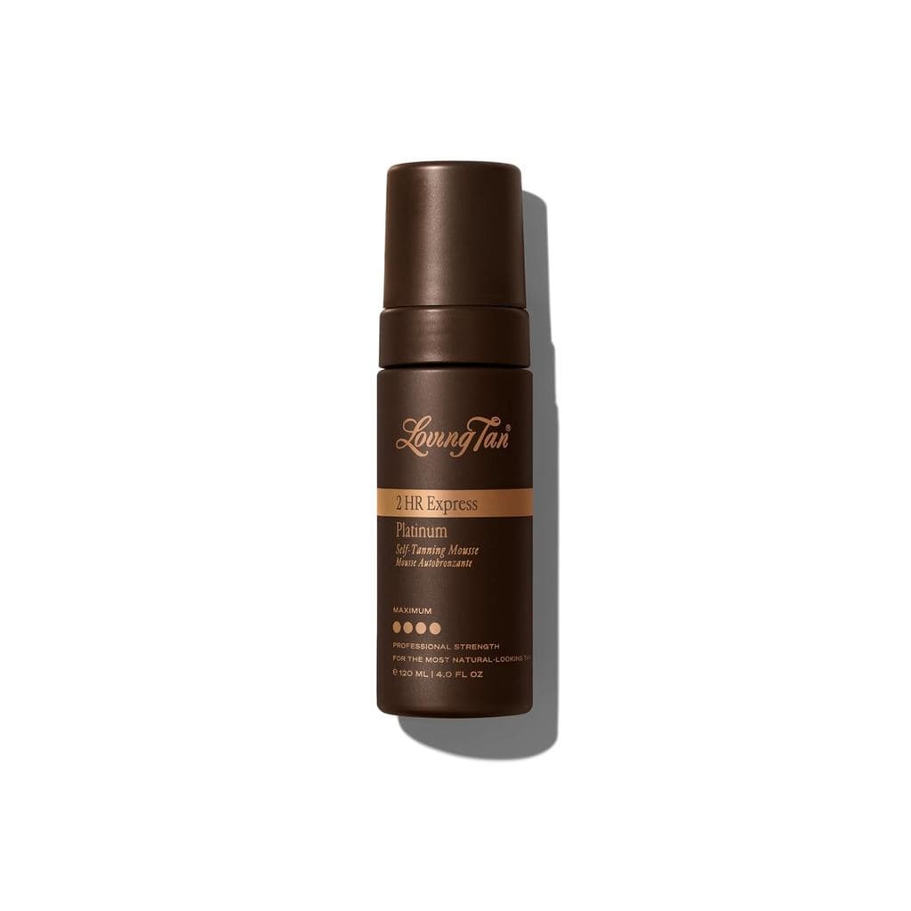 Loving Tan Platinum 2HR Express Mousse Autobronzeadora, a tonalidade mais escura até agora - Sem manchas, autobronzeador