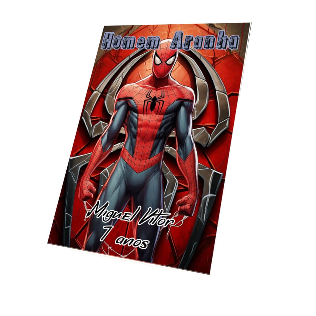 Kit Livrinhos para Colorir Homem Aranhã Lembrancinhas Personalizado com nome e idade