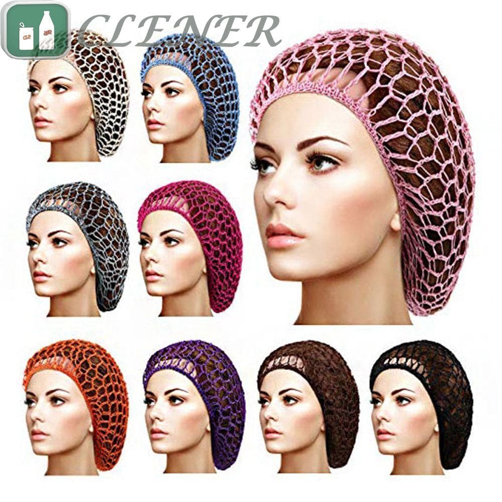 Chapéu De Malha Mais Limpo Turbantes Multi-Cor Snood Net Trança Turbante Gorros Bonés Feitos À Mão Headbands