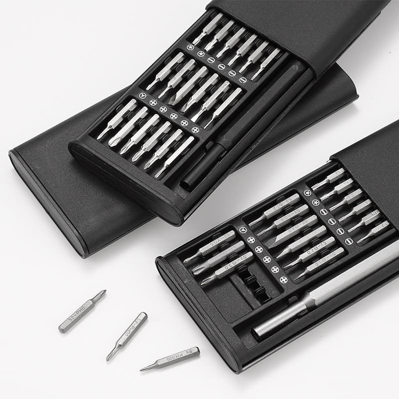 Kit  25    Ferramenta Chave Magnética Precisão 24 Peças Pequenos Reparos Iphone Android Pc--Mwei Store