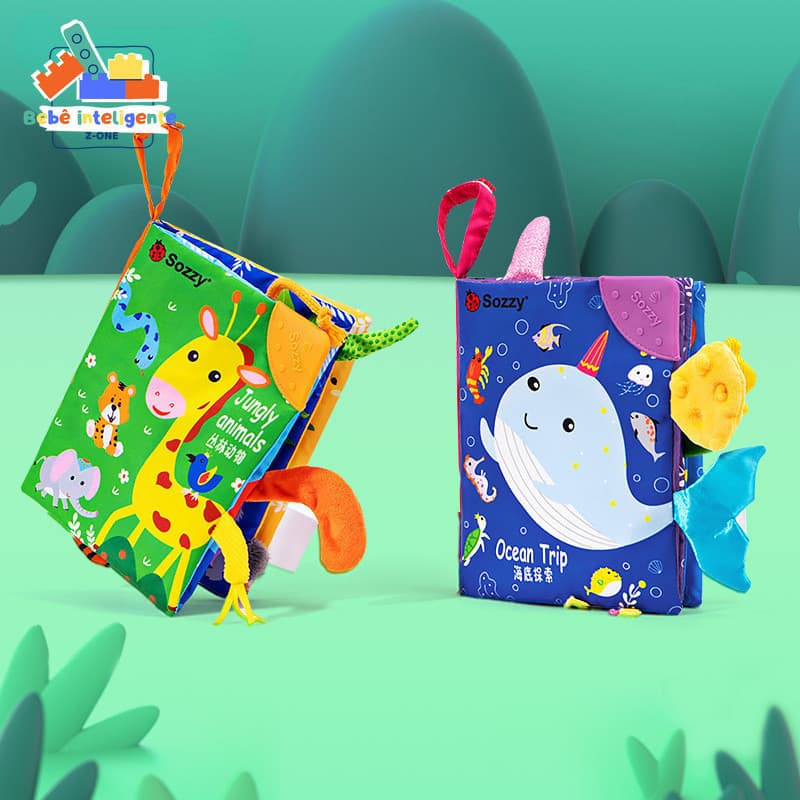 Baby Early Learning Tear-Up Cloth Book Puzzle De Interação Pais E Filhos Brinquedos Calmantes