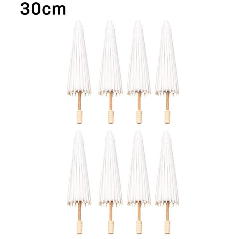8PCS Guarda-Chuva De Papel Parasol Festa De Casamento Bambu Favor Favorito Para Peças De Chuveiro Nupcial Adereços Fotog
