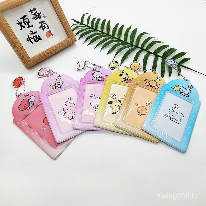 Kpop Idol BT21 Bonito Desenho Animado Meninos Porta-Cartões Com Foto De Animal Presentes Para Fãs