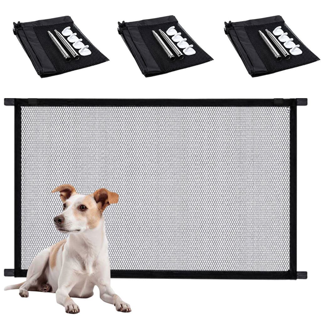 Tela Rede Grade Kit 3 Uni Pet Cachorro Gato Animal Criança Bebe Cerca de Proteçao Escada Corredor Porta